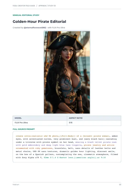 Editorial de pirata en la hora dorada — página 121 de la guía incluida