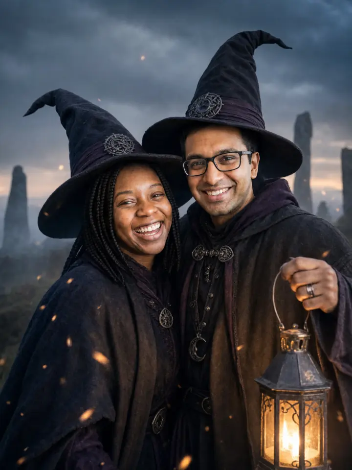 Witch and warlock