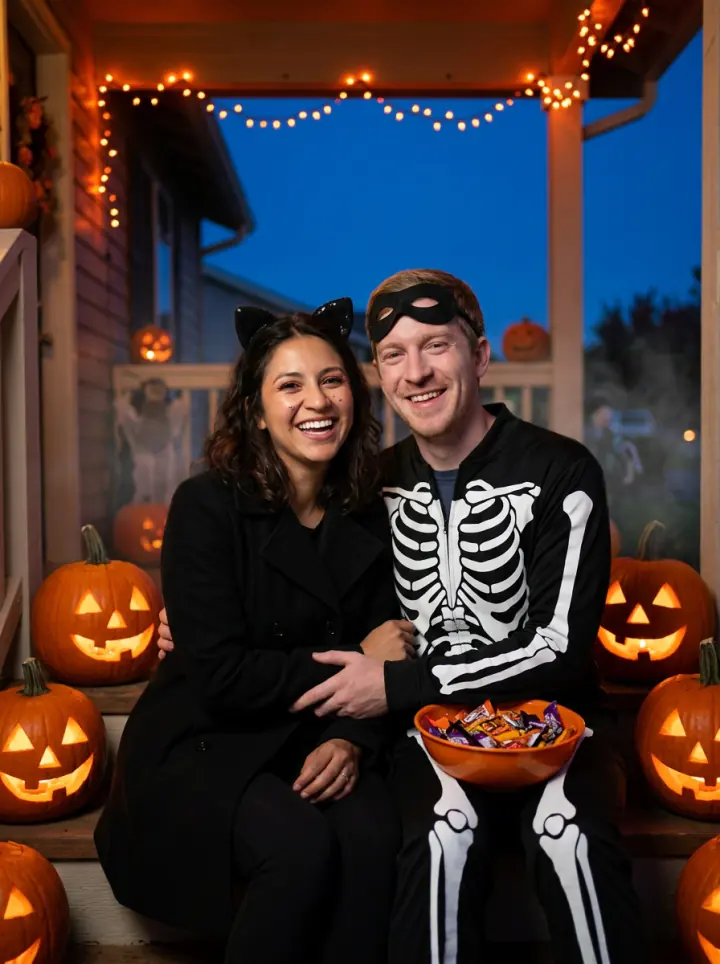 Halloween porch