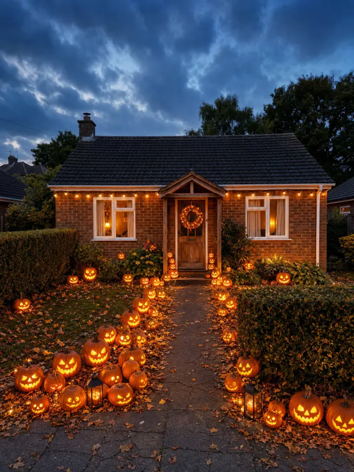 Jack-o'-lantern path