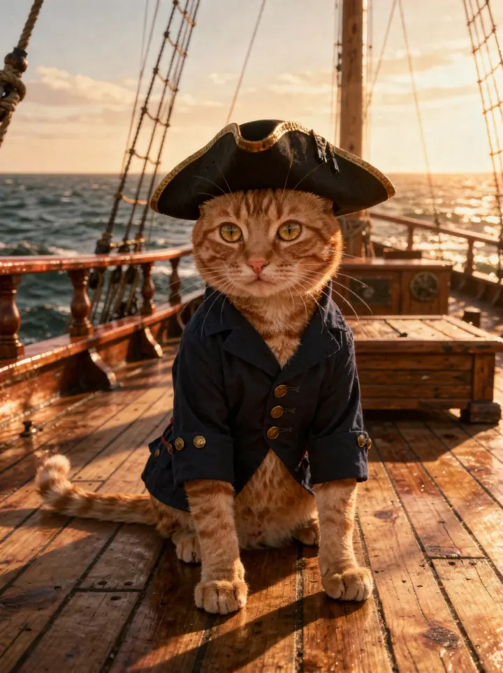 Gato como pirata