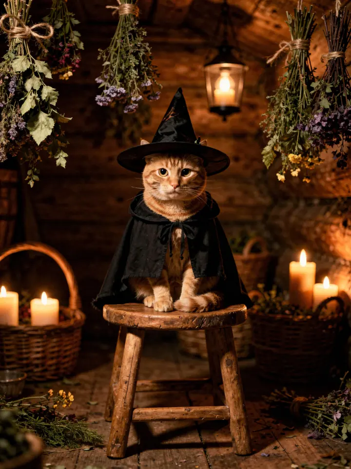 Gato como bruja