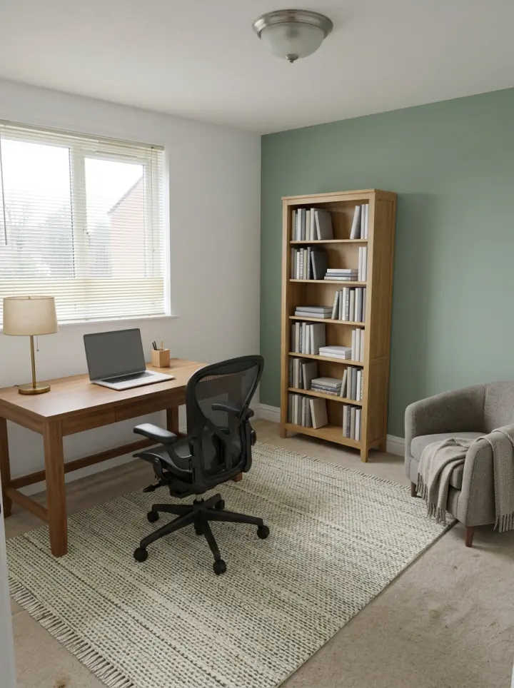 Staged home office